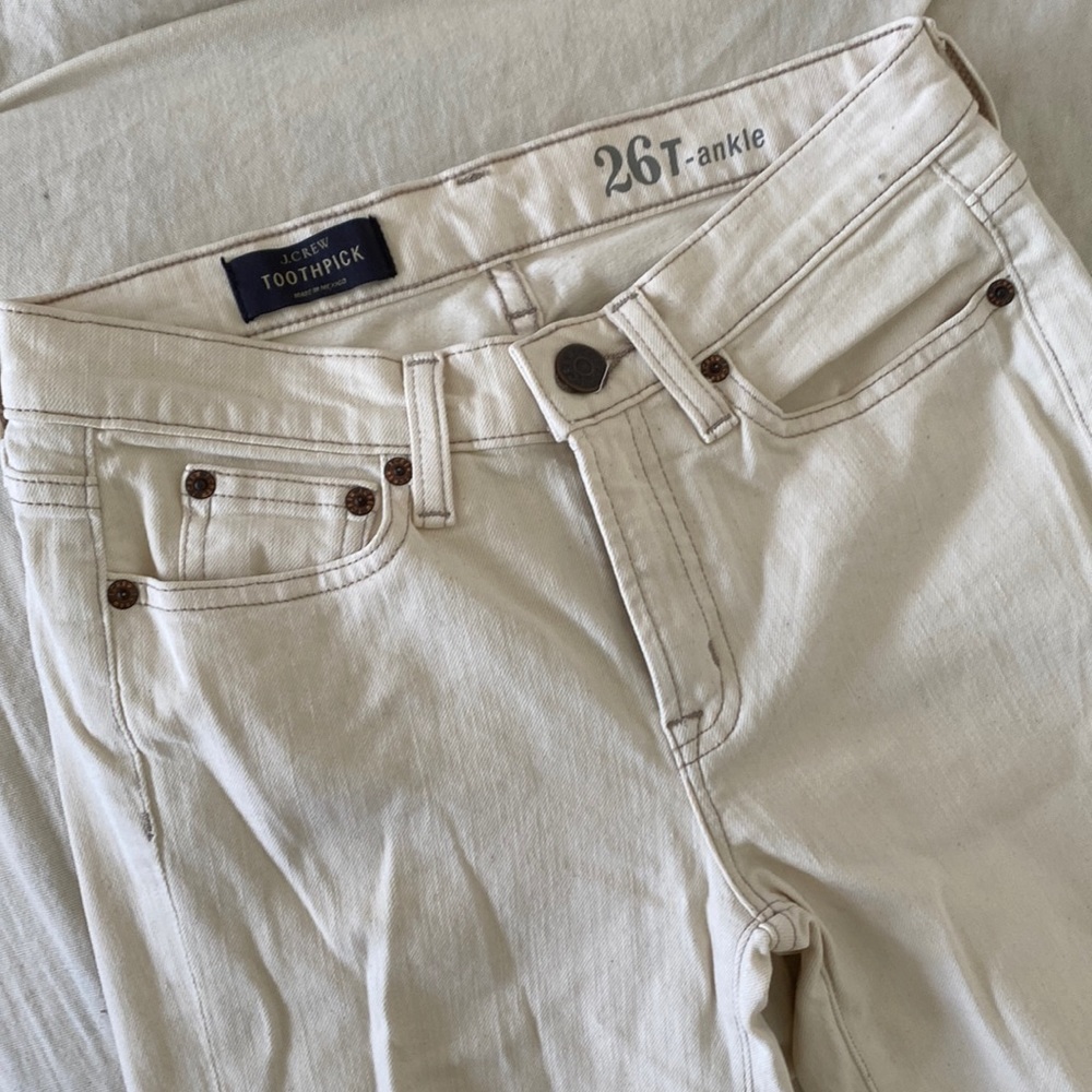 J.crew toothpick ankle jeans 26T